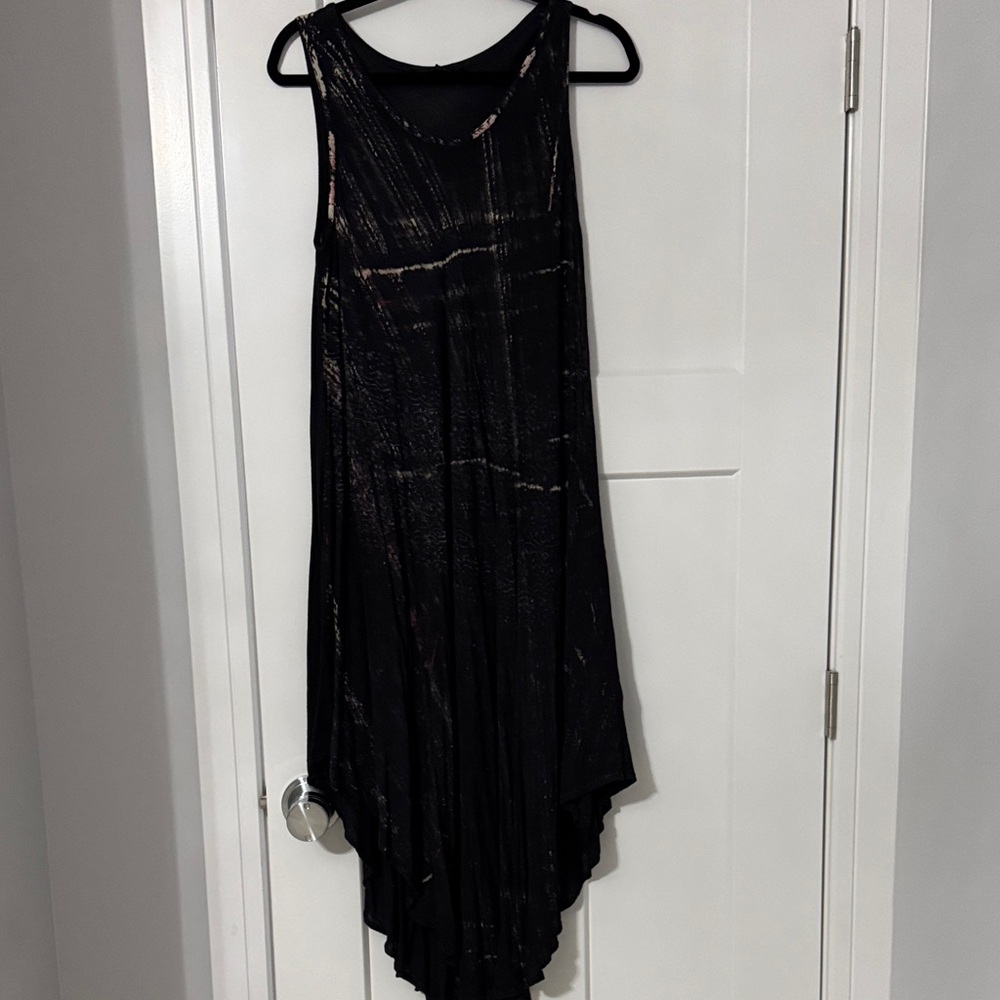 Chic Asymmetrical Black Dress